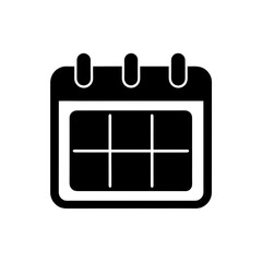 Calendar Date Icon Vector with Flat and Clean Isolated Look