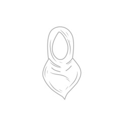 hand drawn hijab