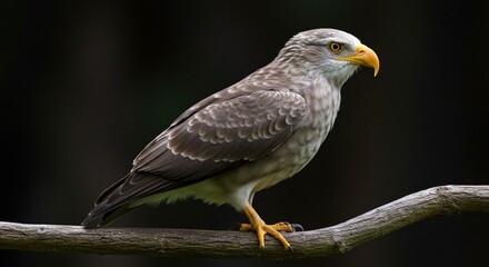 red tailed hawk perched