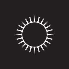 Abstract circular design with radiating lines and dark center on a muted dark background color