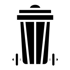 Trash Bin vector style icon