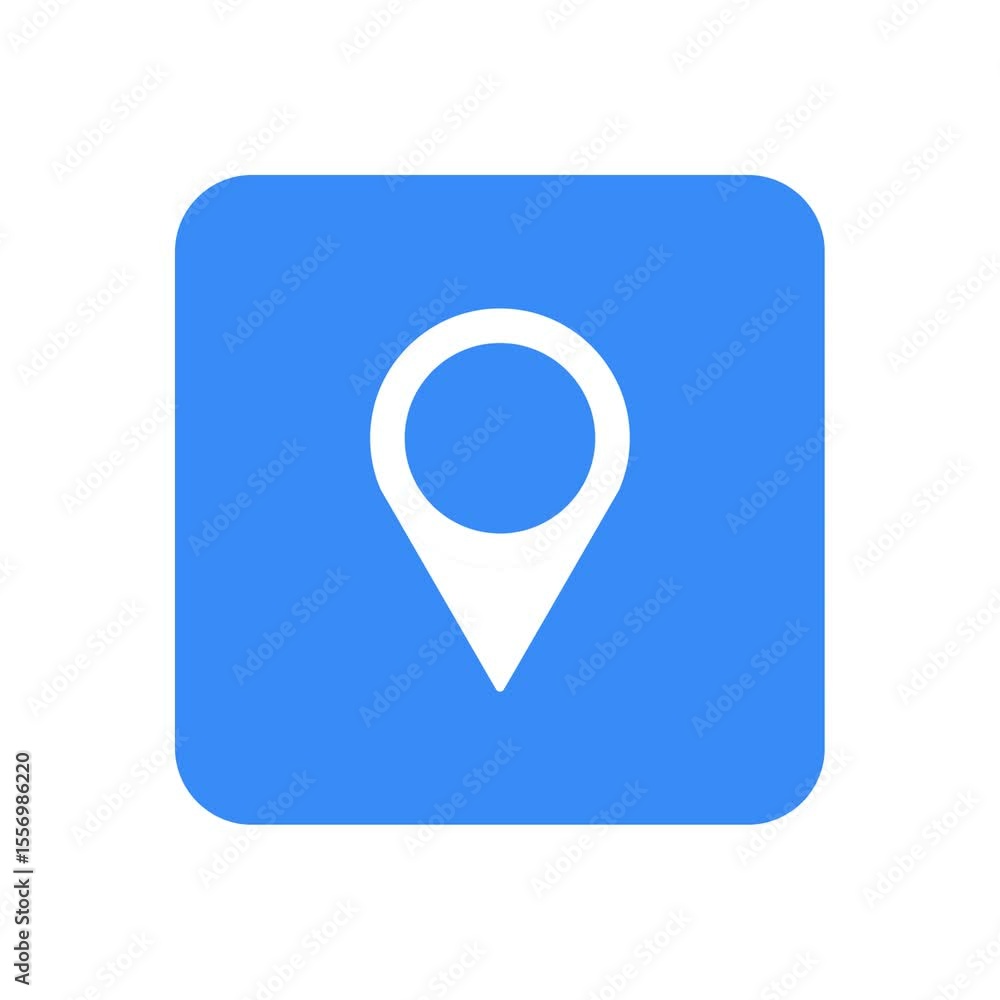 Poster animated location icon,animated map pointer location