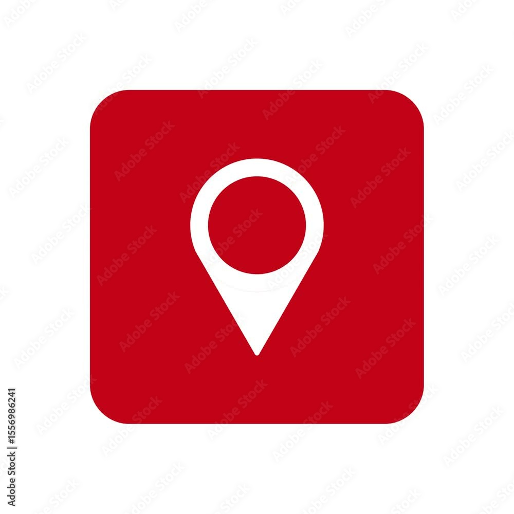 Poster animated location icon,animated map pointer location