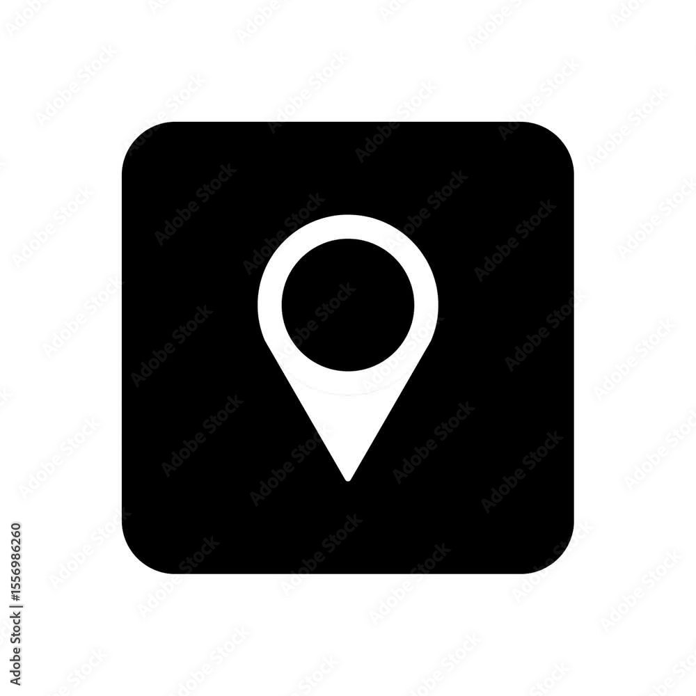 Poster animated location icon,animated map pointer location