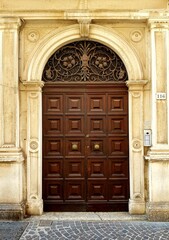 old door in italy europe architecture and wood the historical  door