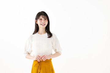 爽やかな笑顔の女性