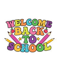 Retro Back To School T-shirt Design Welcome Back To School