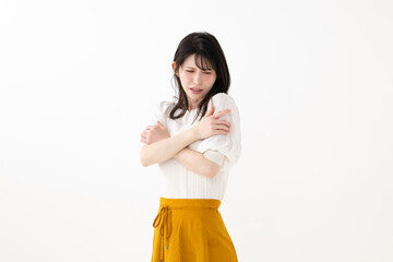 体調不良の女性