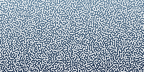 Turing Abstract Pattern, suitable for any business. White and blue color diffusion reaction seamless pattern.An abstract Reaction-diffusion or Turing pattern formation, coral reef, natural texture,	