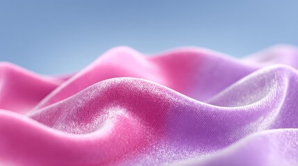 Pink And Purple Crushed Velvet Texture Macro With Soft Shiny Waves