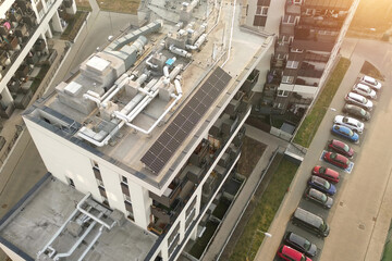 Sustainable apartment complex with solar technology