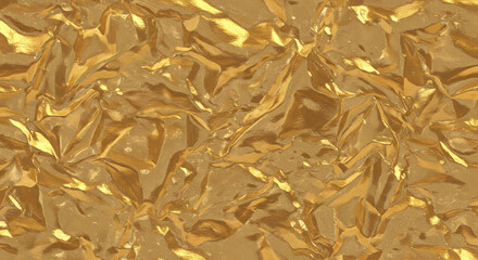 Shiny gold foil texture with a luxurious and elegant feel.


