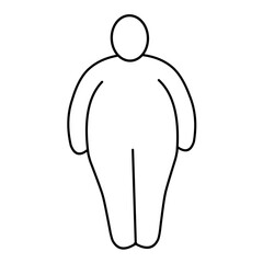 thin and fat body vector 