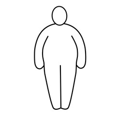 thin and fat body vector 