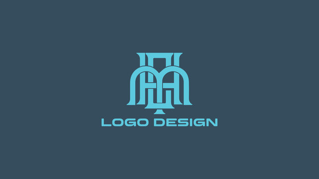 HMC Logo with Architectural Arch Motif &ndash; Suitable for Construction, Real Estate, or Heritage Branding