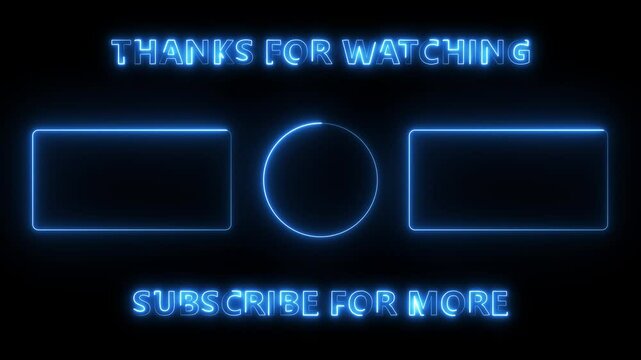 Live Streaming Overlay Subscribe text Animation On Air Neon Glow Sign animation on Black Background Overlay OBS or Streamlabs Studio hi-tech overlay for streamers.