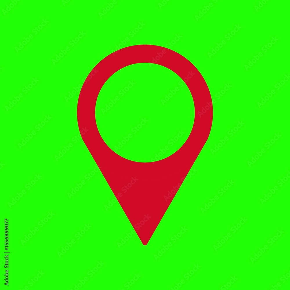 Poster animated location icon,animated map pointer location