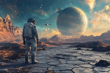 Astronaut on Alien Planet. (32)