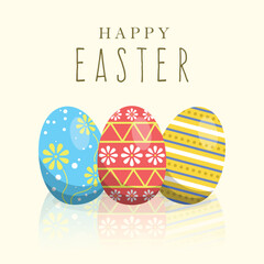 Happy Easter Eggs Illustrations