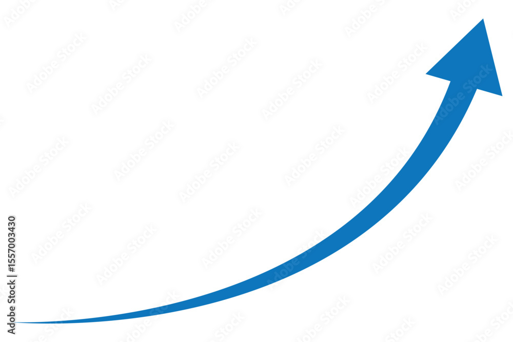 Poster wavy curved long arrow icon. long line arrow vector. flat style arrow symbol. arrow on a transparent