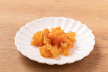 中華くらげ　明太子和え