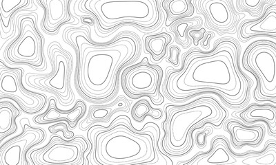 Seamless topographic contour map background for outdoor and hiking themes