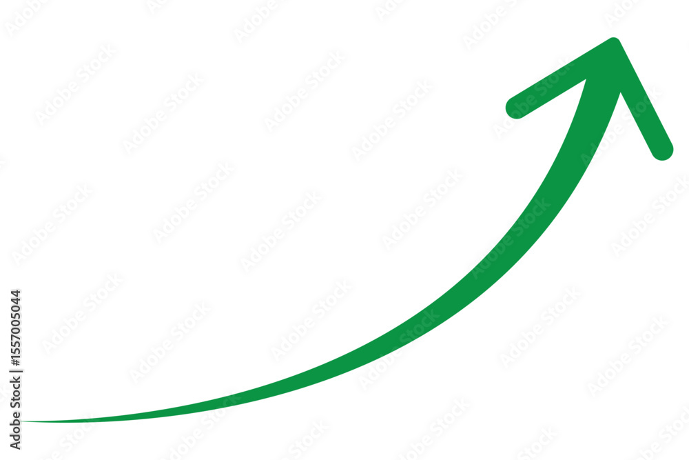 Poster wavy curved long arrow icon. long line arrow vector. flat style arrow symbol. arrow on a transparent