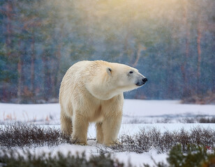 white polar bear