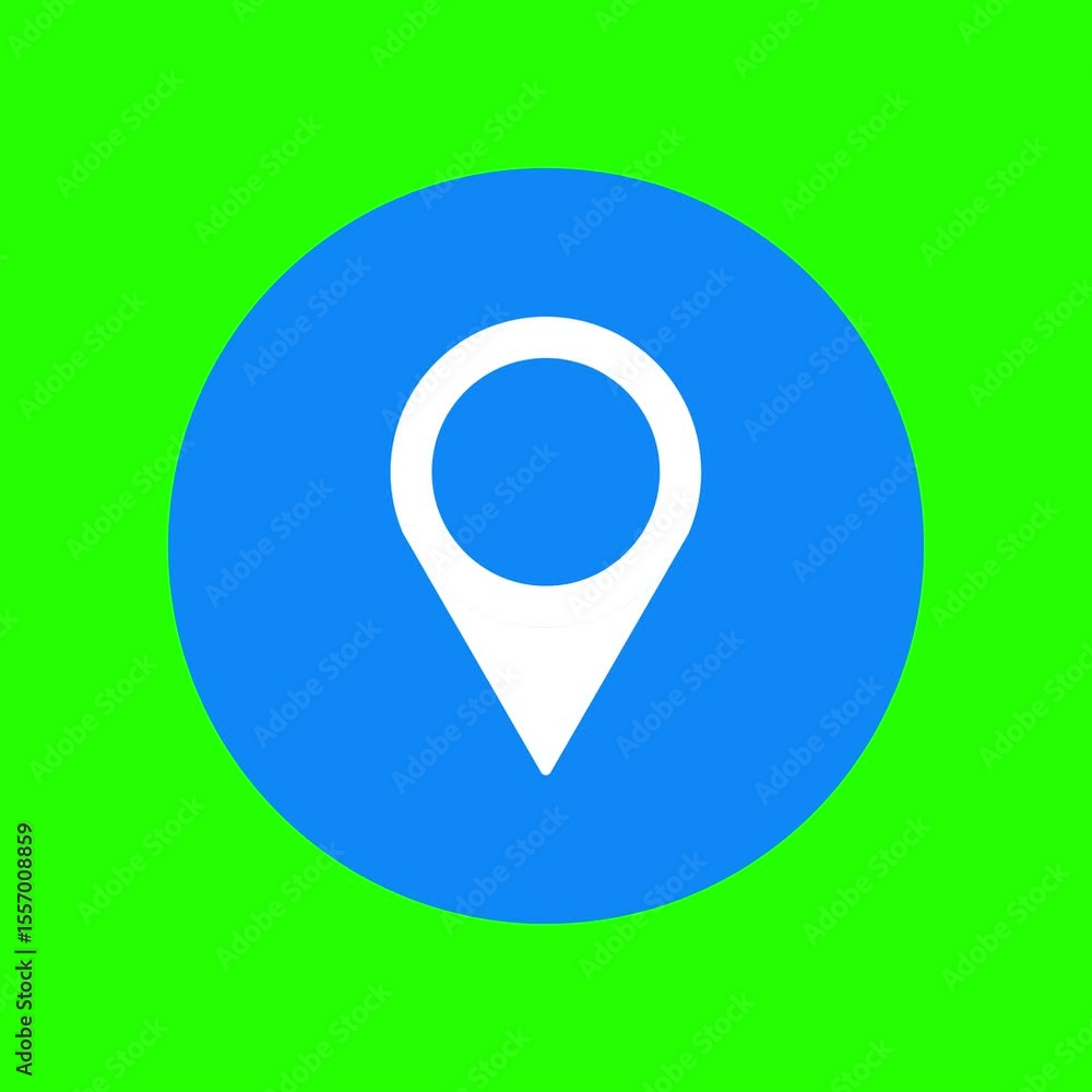 Poster animated location icon,animated map pointer location