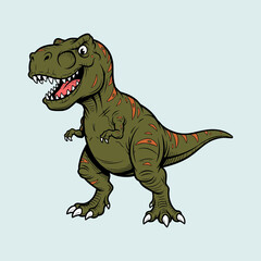 tyrannosaurus dinosaur vector illustration