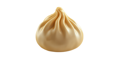 Steamed Dumpling. Asian Cuisine And Culinary Delight Isolated On Transparent Background
