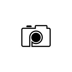 Photography Logo Design  Creative Camera Icon with a Modern 'P' Initial