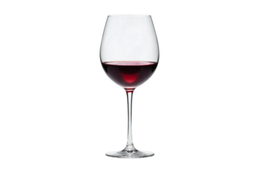 A glass of wine on a transparent background. png file. Generative AI


