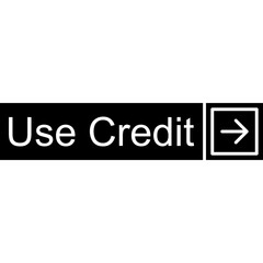 Use Credit Vector Icon