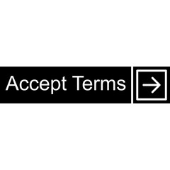 Fototapeta premium Accept Terms Vector Icon