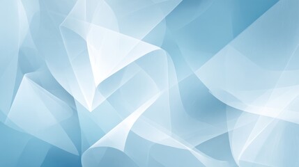 Obraz premium An abstract blue background featuring gentle waves and transparent layers creating a serene visual effect.
