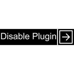 Obraz premium Disable Plugin Vector Icon