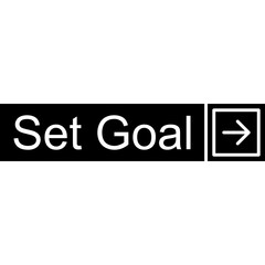 Set Goal Vector Icon