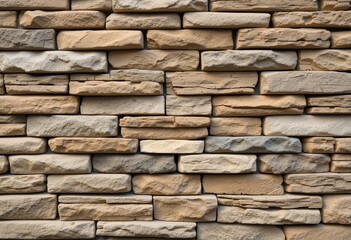 Obraz premium Stacked Stone Wall Texture Background for Rustic and Modern Designs