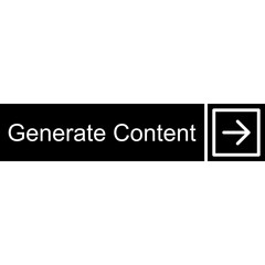 Obraz premium Generate Content Vector Icon