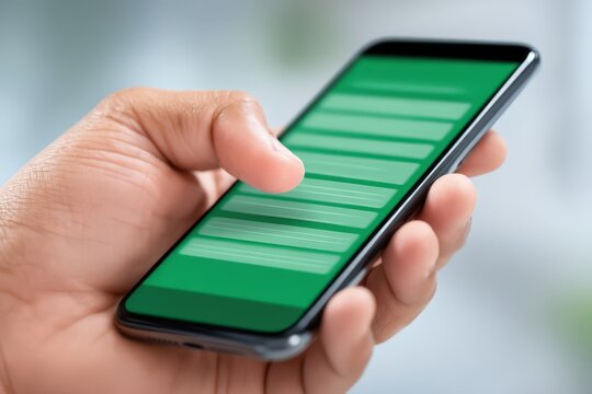 Engaging mobile technology experience with a person using a smartphone showcasing vibrant communication interface representing connectivity and digital interaction elements
