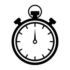 Stopwatch Icon: This simple illustration showcases a stopwatch. The image emphasizes time, speed, and efficiency.