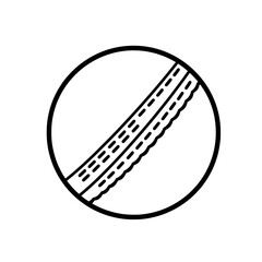 Cricket ball: The black and white image captures the essence of a cricket ball, showcasing the precise stitching that is integral to its design. Perfect for sports themes.