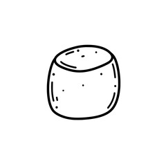 Simple Rock Icon: This minimalistic illustration of a simple rock icon embodies the essence of natural elements and rugged simplicity. It captures the enduring spirit of the earth's resilience.