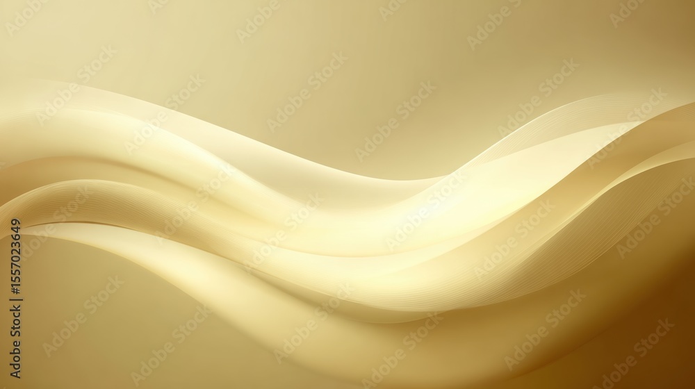 Poster elegant flowing lines in soft beige tones create a serene background for creative projects.
