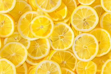 Lemon slices background texture.