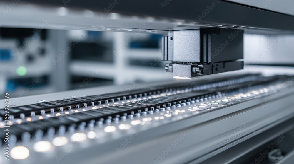 Aufkleber high-tech manufacturing equipment with precision laser measurement systems for quality control in fa