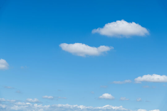Blue sky with few clouds