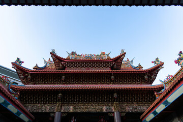 Beautiful roofs of traditional Chinese temples