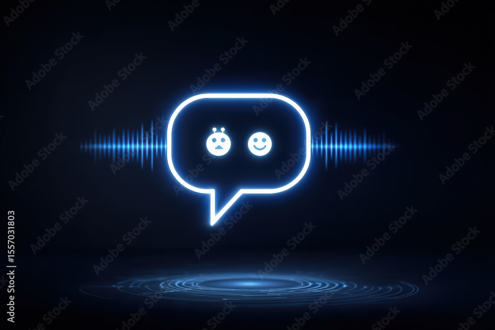 Poster illuminating digital expression through emoticons revealing the complexities of communication within